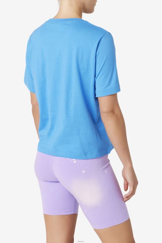 FILA kvinner fila thea t-skjorte fransk blå HHL841483 fransk blå