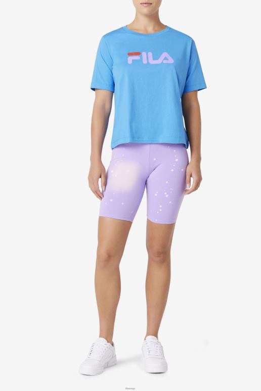FILA kvinner fila thea t-skjorte fransk blå HHL841483 fransk blå