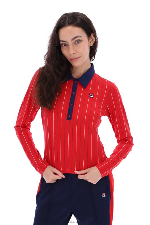 FILA kvinner jada langermet bb1 polo topp fila HHL843422