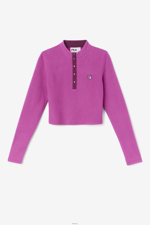 FILA kvinner josie halv glidelås fila rouge/potpurri HHL841388 rouge/potpurri