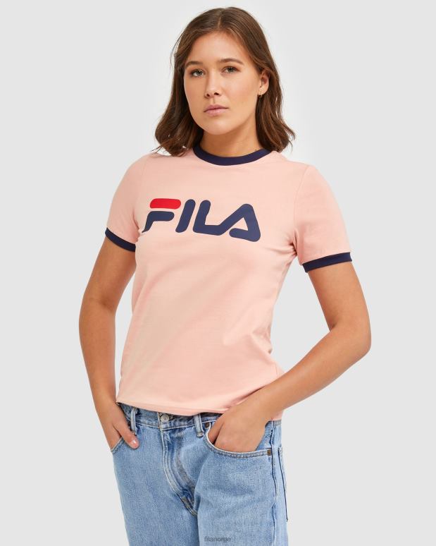 FILA kvinner klassisk dame-t-skjorte fila mellow rose HHL842894 myk rose