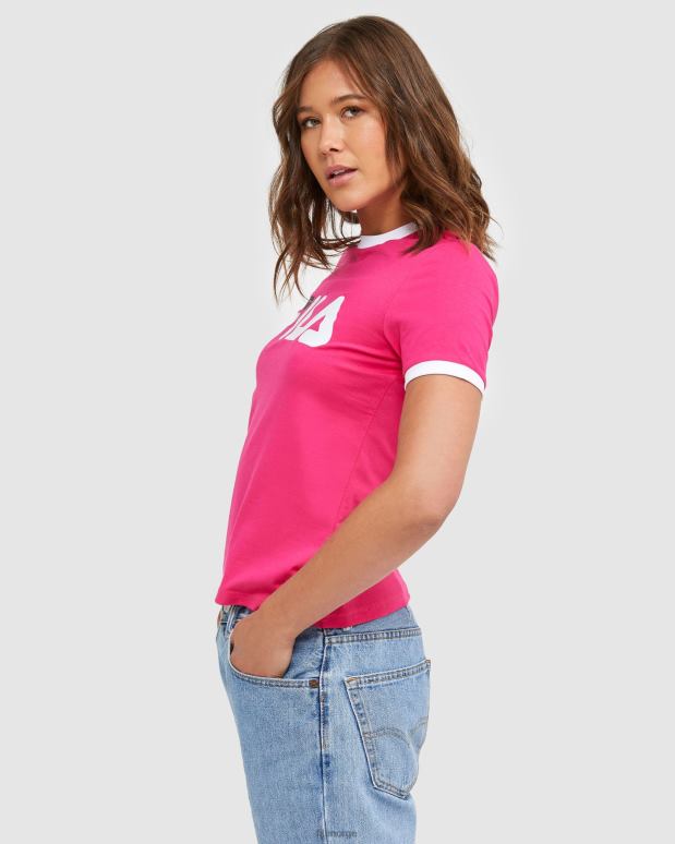 FILA kvinner klassisk dameringer-t-skjorte rødbeter fila HHL842897 rødbet