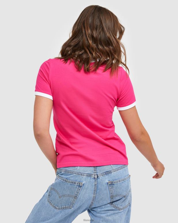 FILA kvinner klassisk dameringer-t-skjorte rødbeter fila HHL842897 rødbet