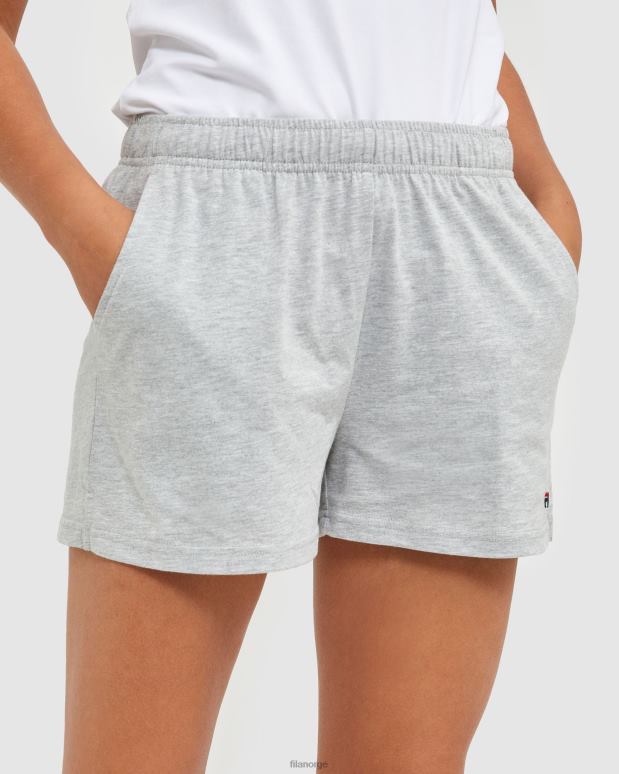 FILA kvinner klassiske jerseyshorts for kvinner sølv marle fila HHL842873 sølv marle