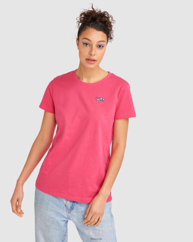 FILA kvinner kvinners imogen t-skjorte meksikansk rosa fila HHL842843 meksikansk rosa