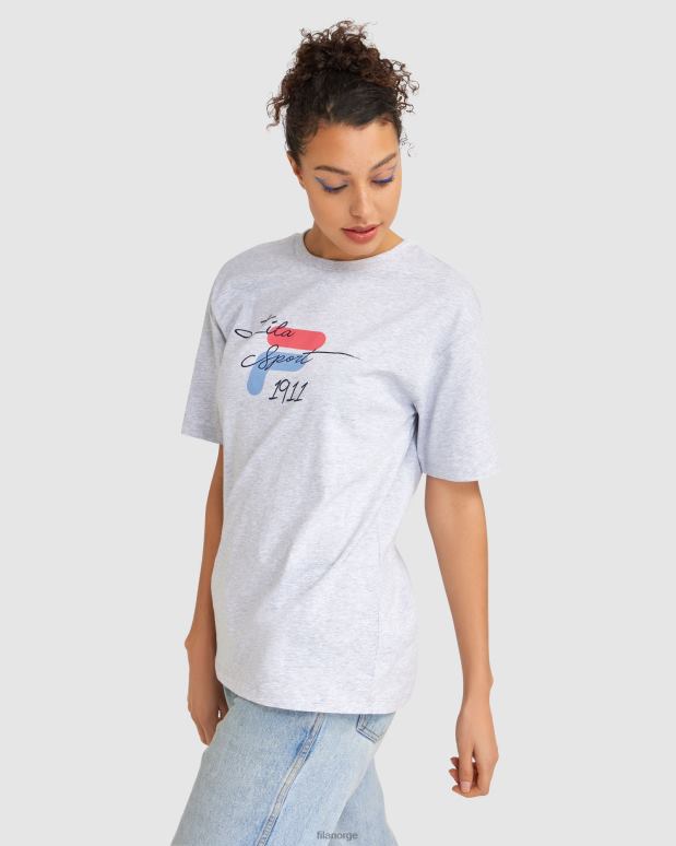 FILA kvinner lys grå marle dame cinzia tee fila HHL842838 lys grå marle