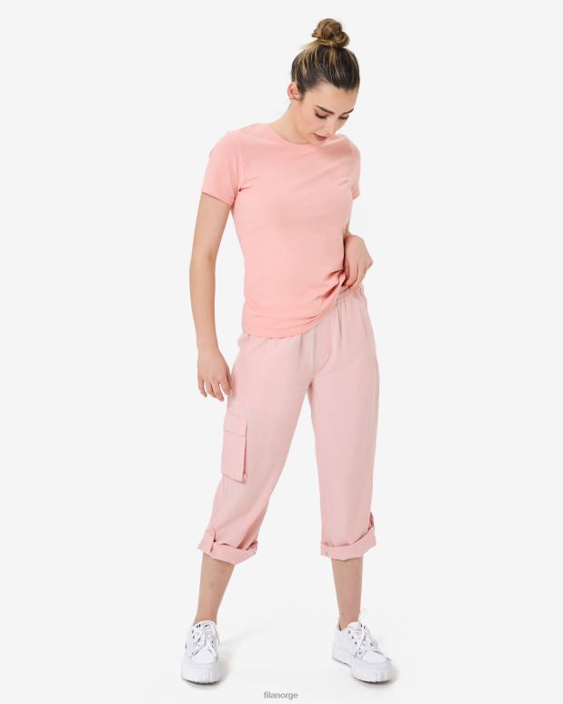 FILA kvinner myk rose fila yuna t-skjorte HHL842937 myk rose