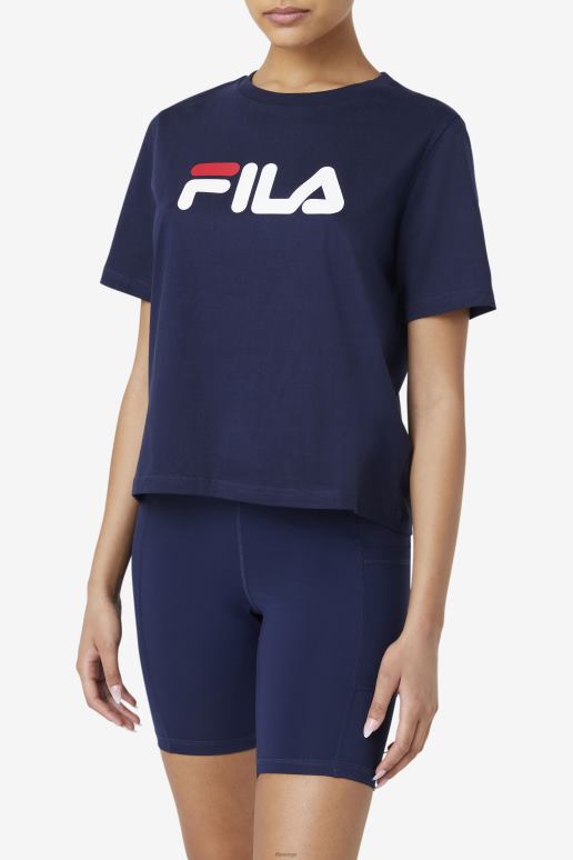FILA kvinner peacoat/rød/hvit miss eagle tee fila HHL841410 peacoat/rød/hvit