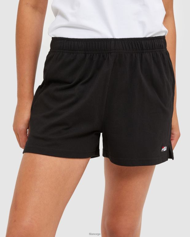 FILA kvinner svart fila klassiske jerseyshorts for kvinner HHL842871 svart