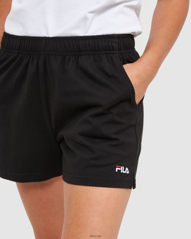FILA kvinner svart fila klassiske jerseyshorts for kvinner HHL842871 svart