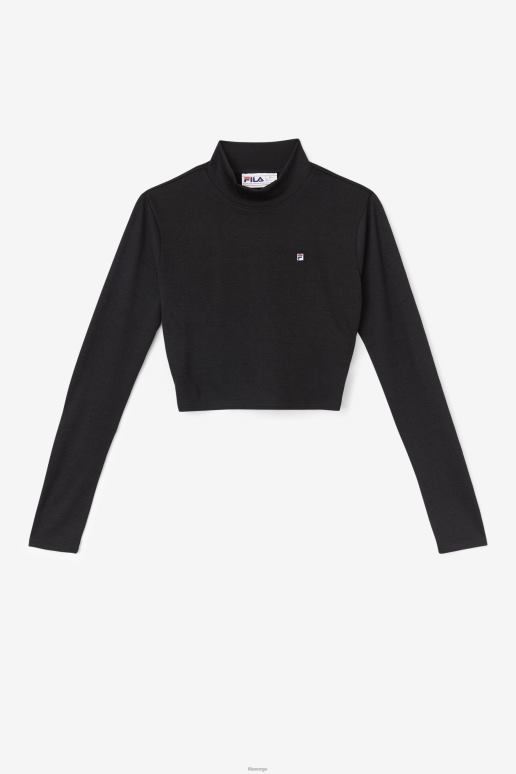 FILA kvinner svart fila luise turtleneck topp HHL841413 svart