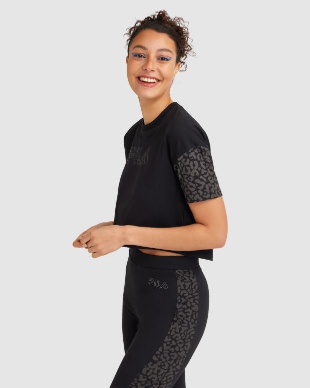 FILA kvinner svart fila tano t-skjorte for kvinner HHL842805 svart