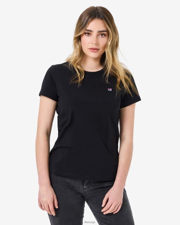 FILA kvinner svart fila volara badge 2.0 tee HHL842943 svart