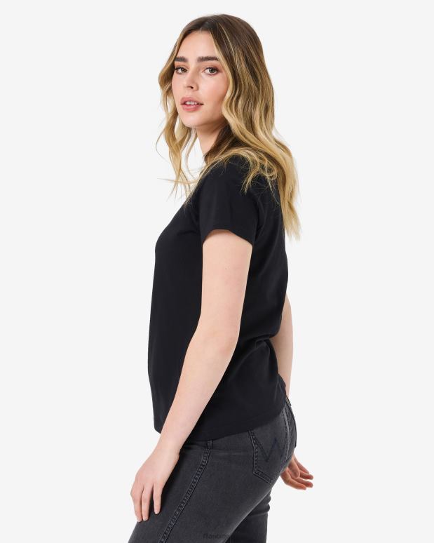 FILA kvinner svart fila volara badge 2.0 tee HHL842943 svart