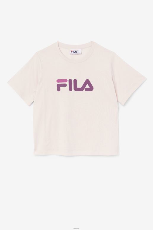 FILA kvinner thea tee potpurri/druevin/rouge fila HHL841451 potpurri/druevin/rouge