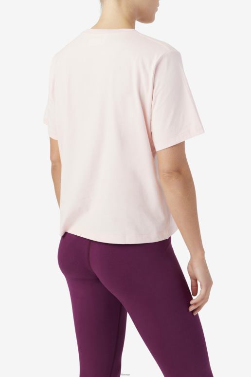FILA kvinner thea tee potpurri/druevin/rouge fila HHL841451 potpurri/druevin/rouge