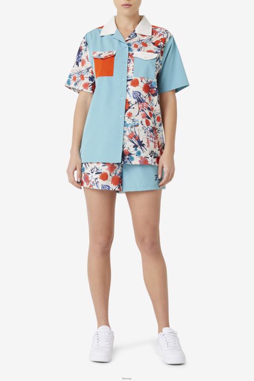 FILA kvinner tofu fila delanie camp skjorte HHL841431 tofu