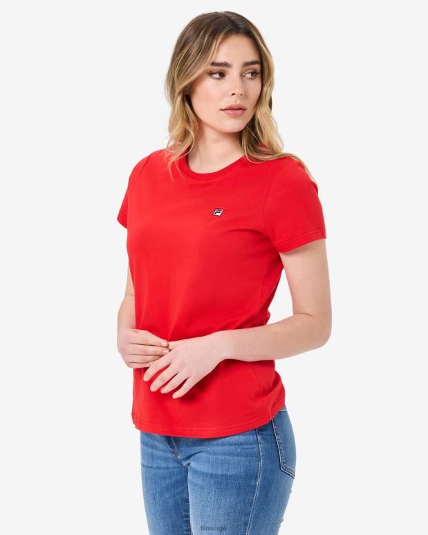 FILA kvinner volara badge 2.0 tee rød fila HHL842945 rød