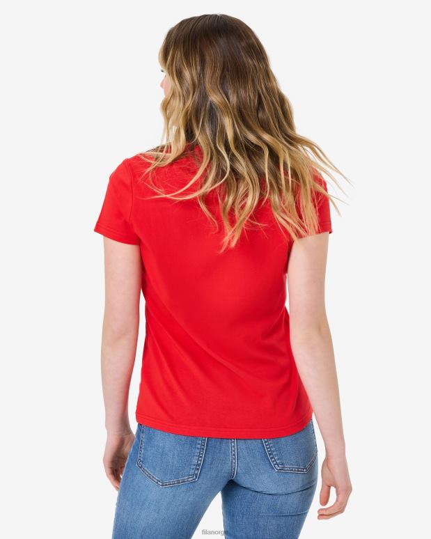 FILA kvinner volara badge 2.0 tee rød fila HHL842945 rød