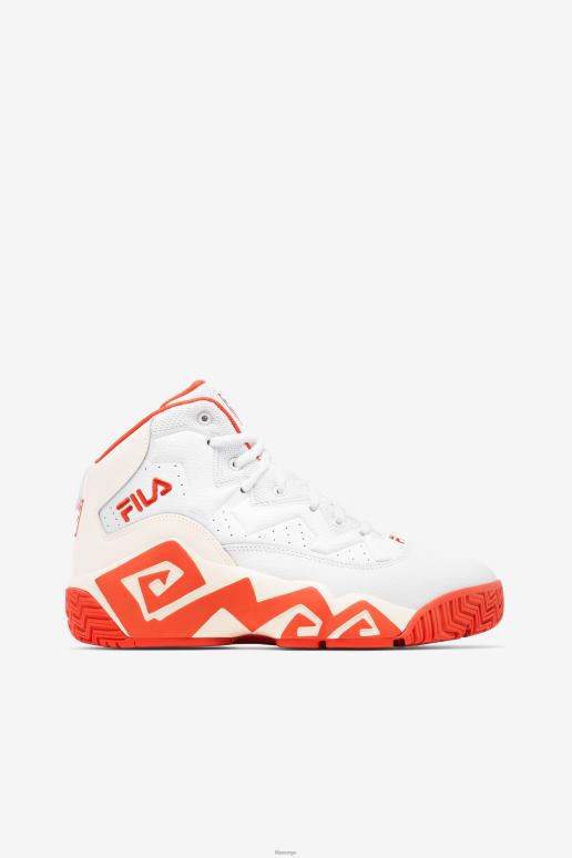 FILA kvinner dame mb hvit/mandarinrød/gardenia fila HHL841343 hvit/mandarinrød/gardenia
