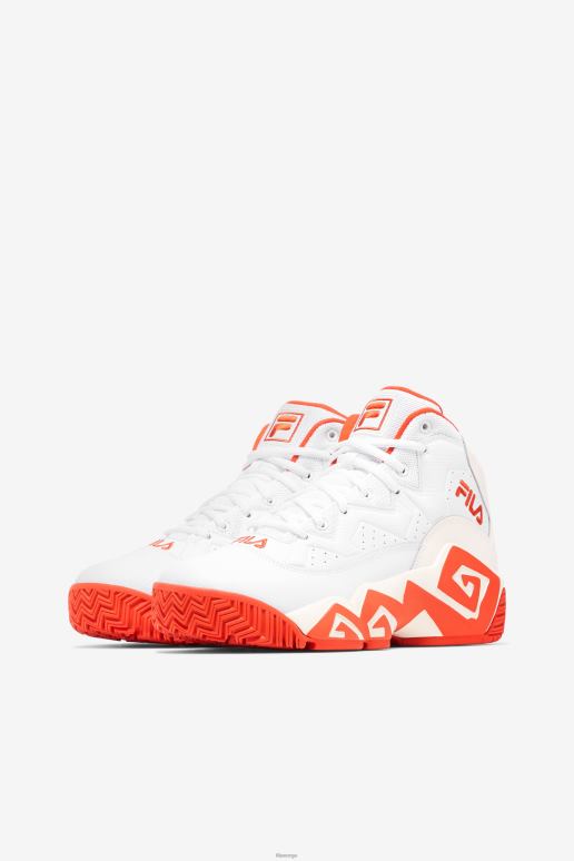 FILA kvinner dame mb hvit/mandarinrød/gardenia fila HHL841343 hvit/mandarinrød/gardenia