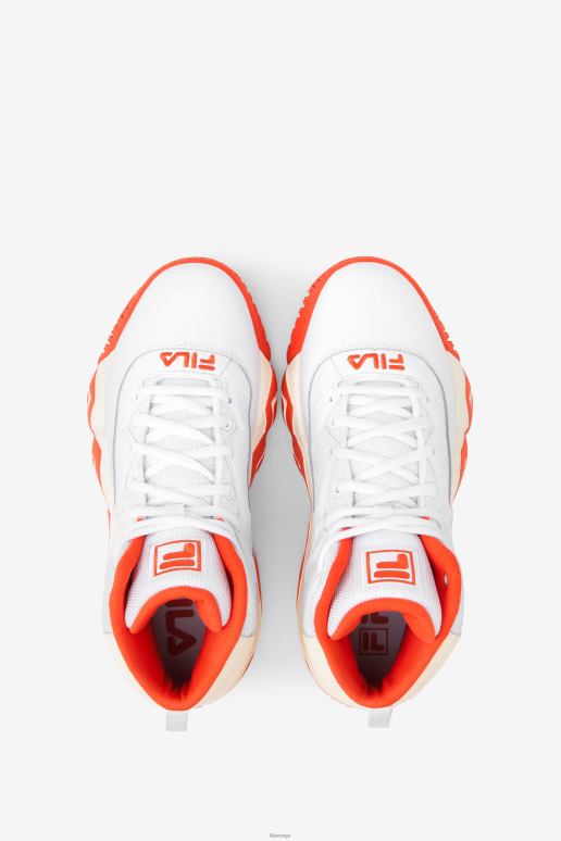 FILA kvinner dame mb hvit/mandarinrød/gardenia fila HHL841343 hvit/mandarinrød/gardenia