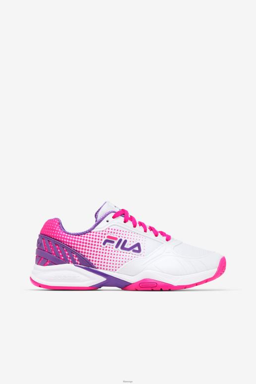 FILA kvinner dame volley sone fila hvit/rosa glo/lilla HHL842048 hvit/rosa glo/lilla