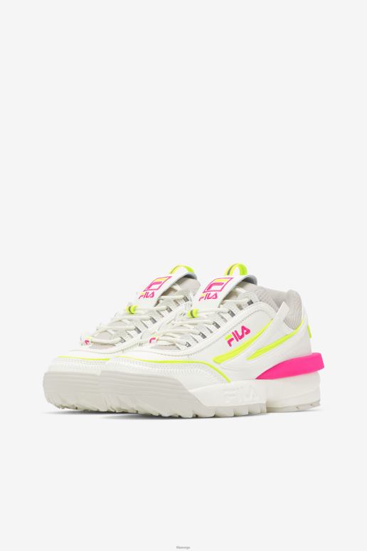 FILA kvinner fila dame disruptor 2 exp hvit/hvit sand/rosa glo HHL841171 hvit/hvit sand/rosa glo