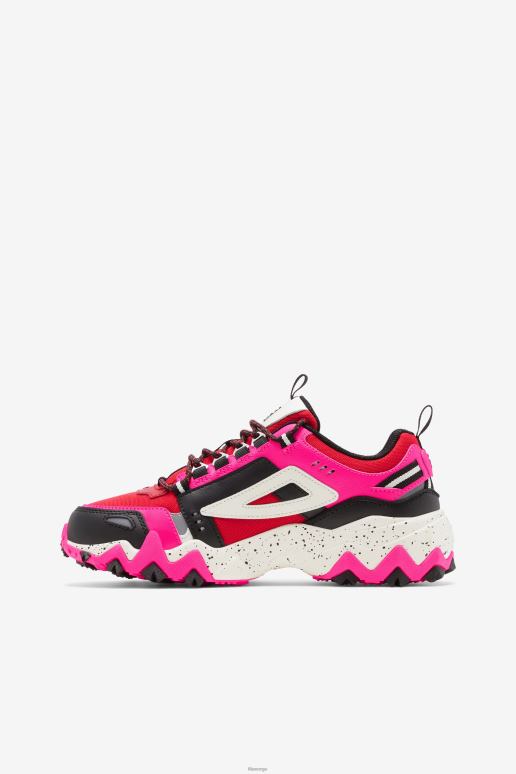 FILA kvinner fila dame oakmont tr rød/rosa glød/svart HHL841213 rød/rosa glød/svart