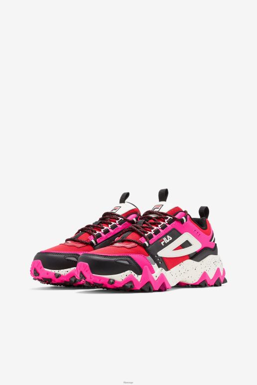 FILA kvinner fila dame oakmont tr rød/rosa glød/svart HHL841213 rød/rosa glød/svart