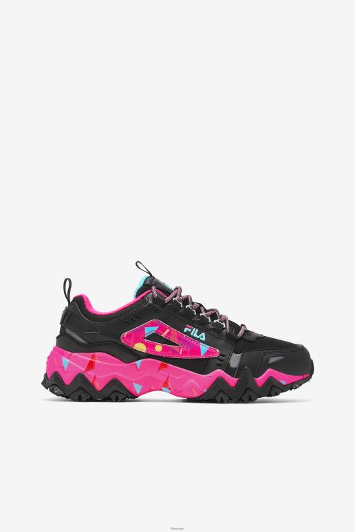FILA kvinner fila dame oakmont tr svart/rosa glo/blåfisk HHL841261 svart/rosa glo/blåfisk
