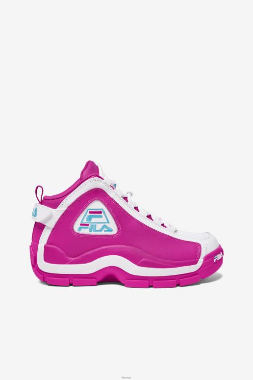 FILA kvinner fila kvinner grant hill 2 rosa glo/hvit/blåfisk HHL841189 rosa glo/hvit/blåfisk
