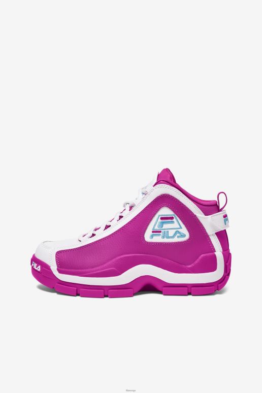FILA kvinner fila kvinner grant hill 2 rosa glo/hvit/blåfisk HHL841189 rosa glo/hvit/blåfisk