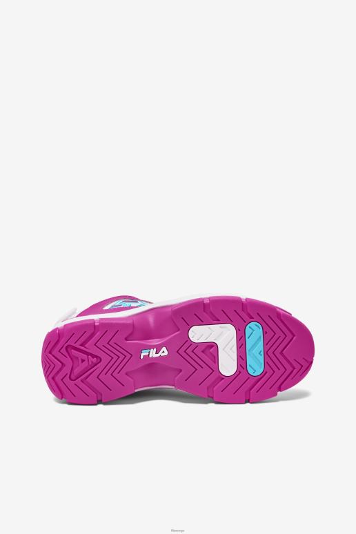 FILA kvinner fila kvinner grant hill 2 rosa glo/hvit/blåfisk HHL841189 rosa glo/hvit/blåfisk