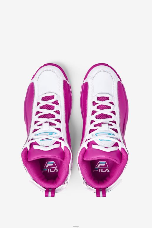 FILA kvinner fila kvinner grant hill 2 rosa glo/hvit/blåfisk HHL841189 rosa glo/hvit/blåfisk