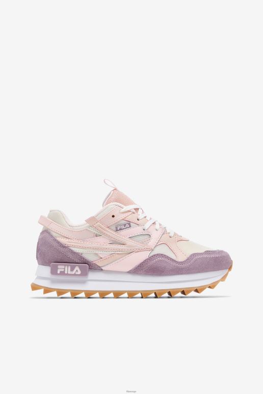 FILA kvinner fila kvinners sandenal orbit eggnog/rosa/fersken pisk HHL841267 eggedosis/rosa/ferskenpisk