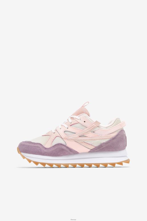 FILA kvinner fila kvinners sandenal orbit eggnog/rosa/fersken pisk HHL841267 eggedosis/rosa/ferskenpisk