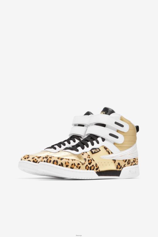 FILA kvinner fila metallic gull/hvit/svart dame f-14 metallic HHL841204 metallisk gull/hvit/svart