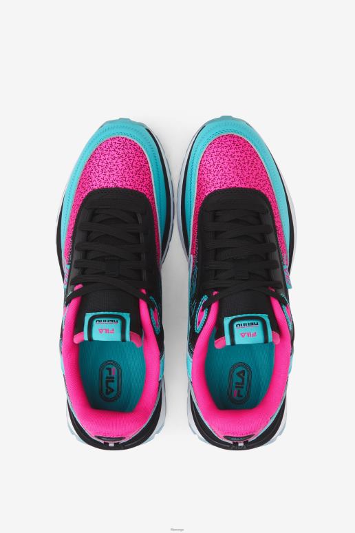FILA kvinner fila sort/rosa glo/hvit damerenno HHL841276 svart/rosa glo/hvit