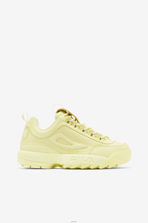 FILA kvinner fila tender yellow women's disruptor 2 premium HHL841168 øm gul