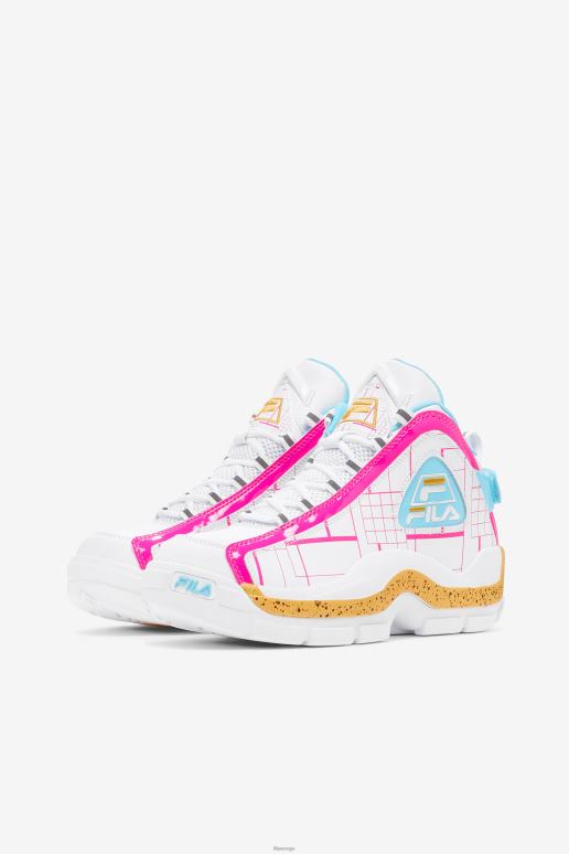 FILA kvinner hvit/rosa glo/sitron fila kvinner Grant Hill 2 HHL841185 hvit/rosa glo/sitron