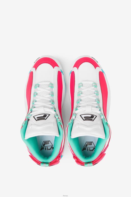 FILA kvinner kvinner grant hill 2 hvit/diva rosa/blå fila HHL841187 hvit/diva rosa/blå