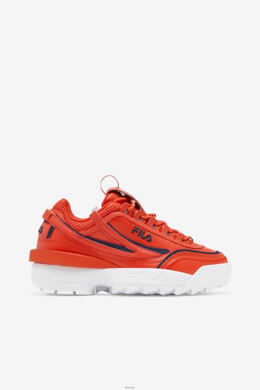 FILA kvinner kvinners disruptor 2 exp fila orange.com/navy/white HHL841196 orange.com/navy/white