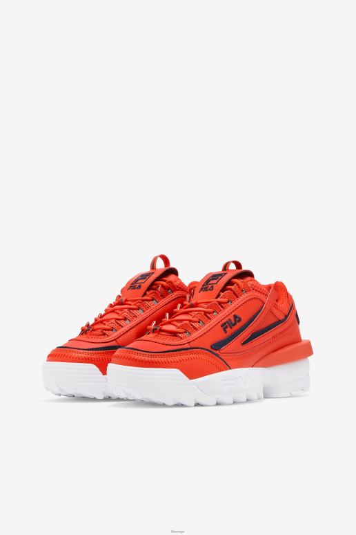 FILA kvinner kvinners disruptor 2 exp fila orange.com/navy/white HHL841196 orange.com/navy/white