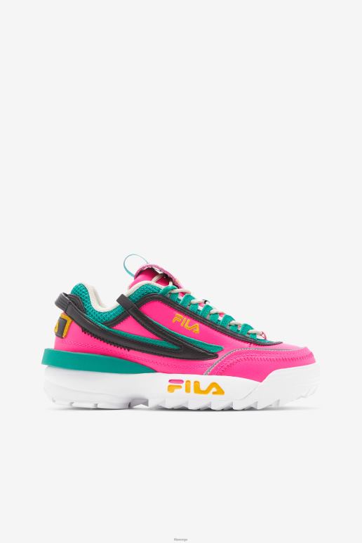 FILA kvinner kvinners disruptor 2 exp fila rosa glød/gull/gardenia HHL841238 rosa glød/gull/gardenia