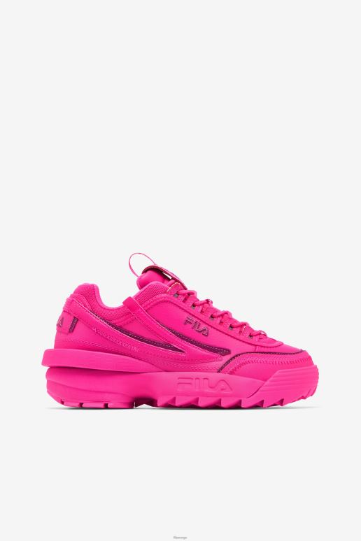 FILA kvinner kvinners disruptor 2 exp fila rosa glo/festival fuchsia HHL841178 rosa glo/festivalfuchsia
