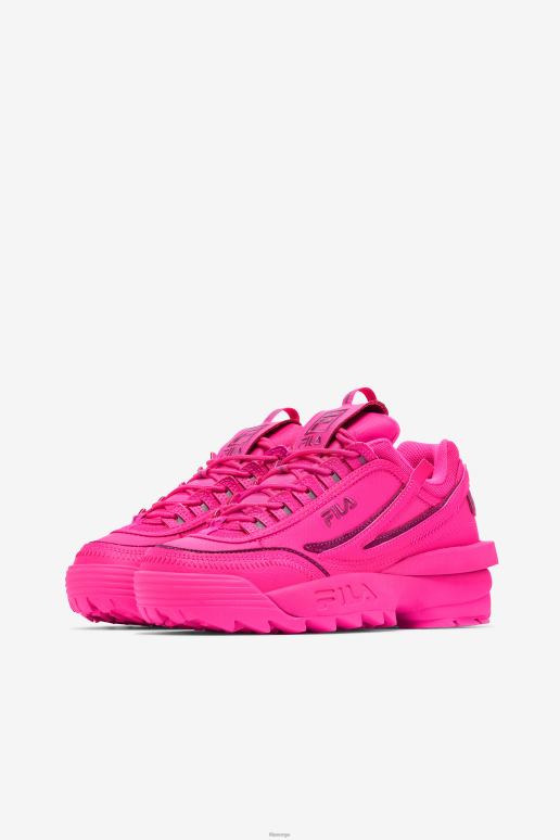 FILA kvinner kvinners disruptor 2 exp fila rosa glo/festival fuchsia HHL841178 rosa glo/festivalfuchsia
