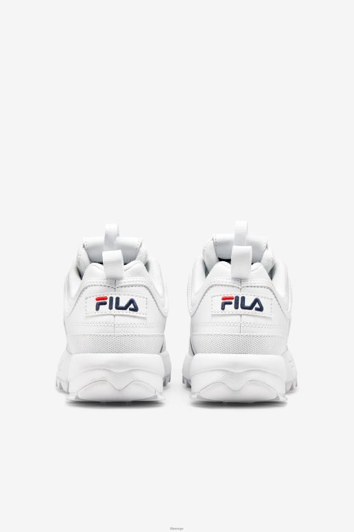 FILA kvinner kvinners disruptor 2 premium fila hvit/marine/rød HHL841190 hvit/marine/rød
