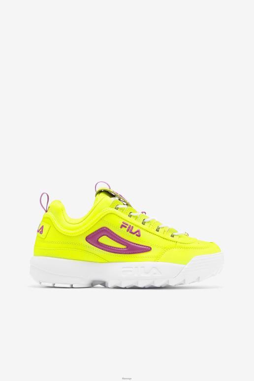 FILA kvinner kvinners disruptor 2 premium gul/orkideblomst/hvit fila HHL841169 gul/orkideblomst/hvit