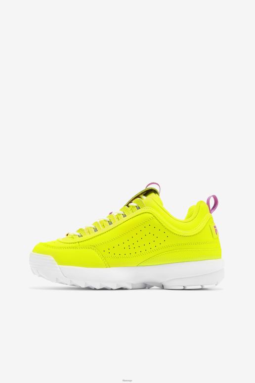 FILA kvinner kvinners disruptor 2 premium gul/orkideblomst/hvit fila HHL841169 gul/orkideblomst/hvit